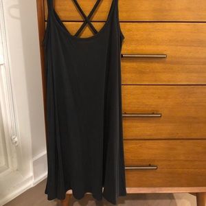 Black swing mini dress